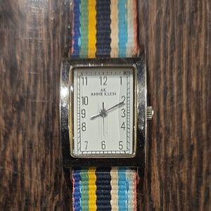 Anne Klein Multicolor Striped Watch